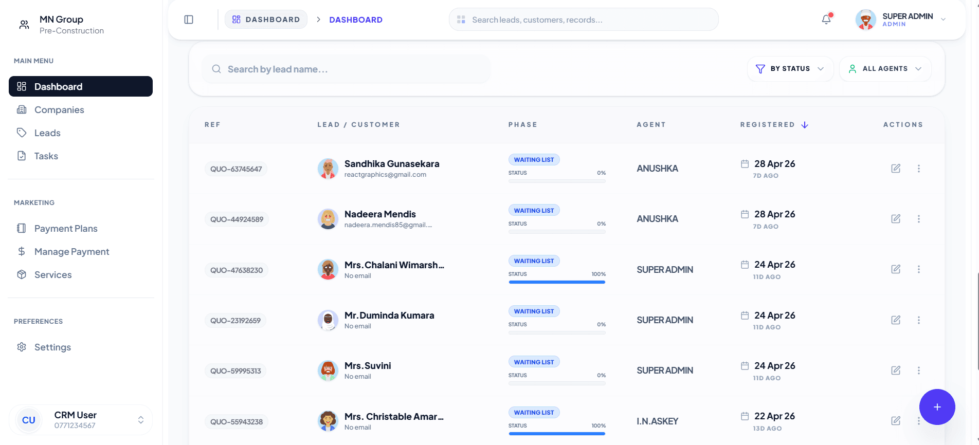 Dashboard & Lead Analytics screenshot 4 of 4