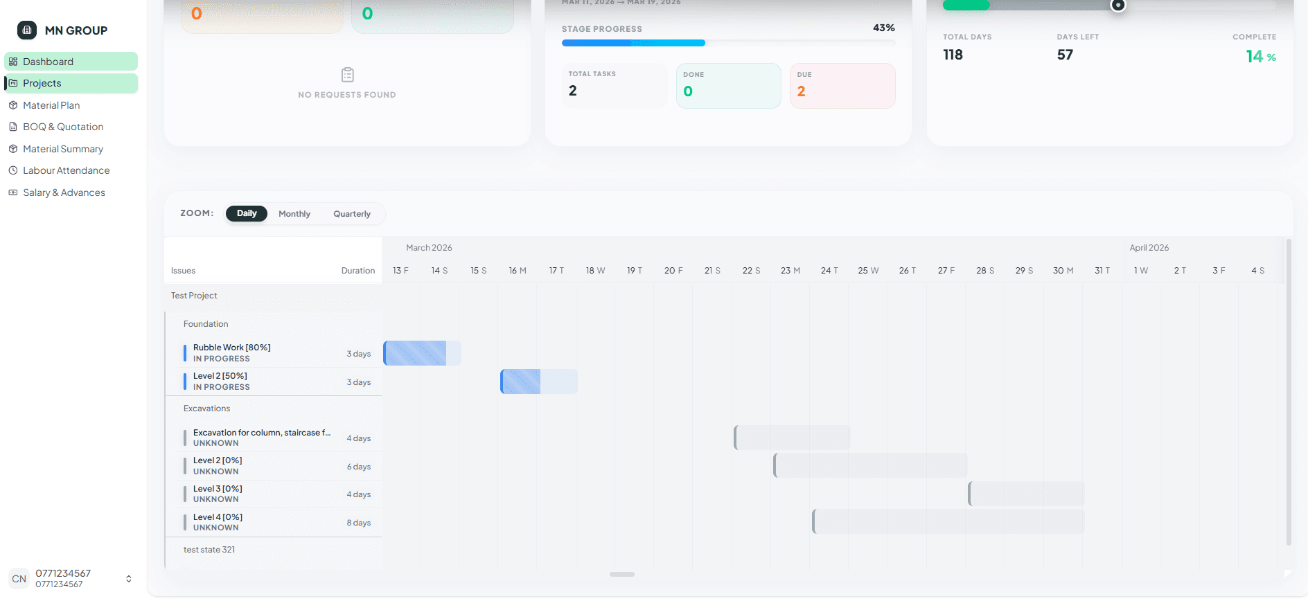 Stage & Task Progress screenshot 1 of 2