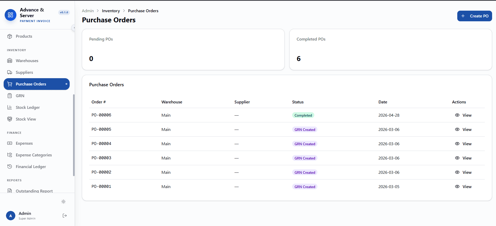 Purchase Orders screenshot 1 of 3