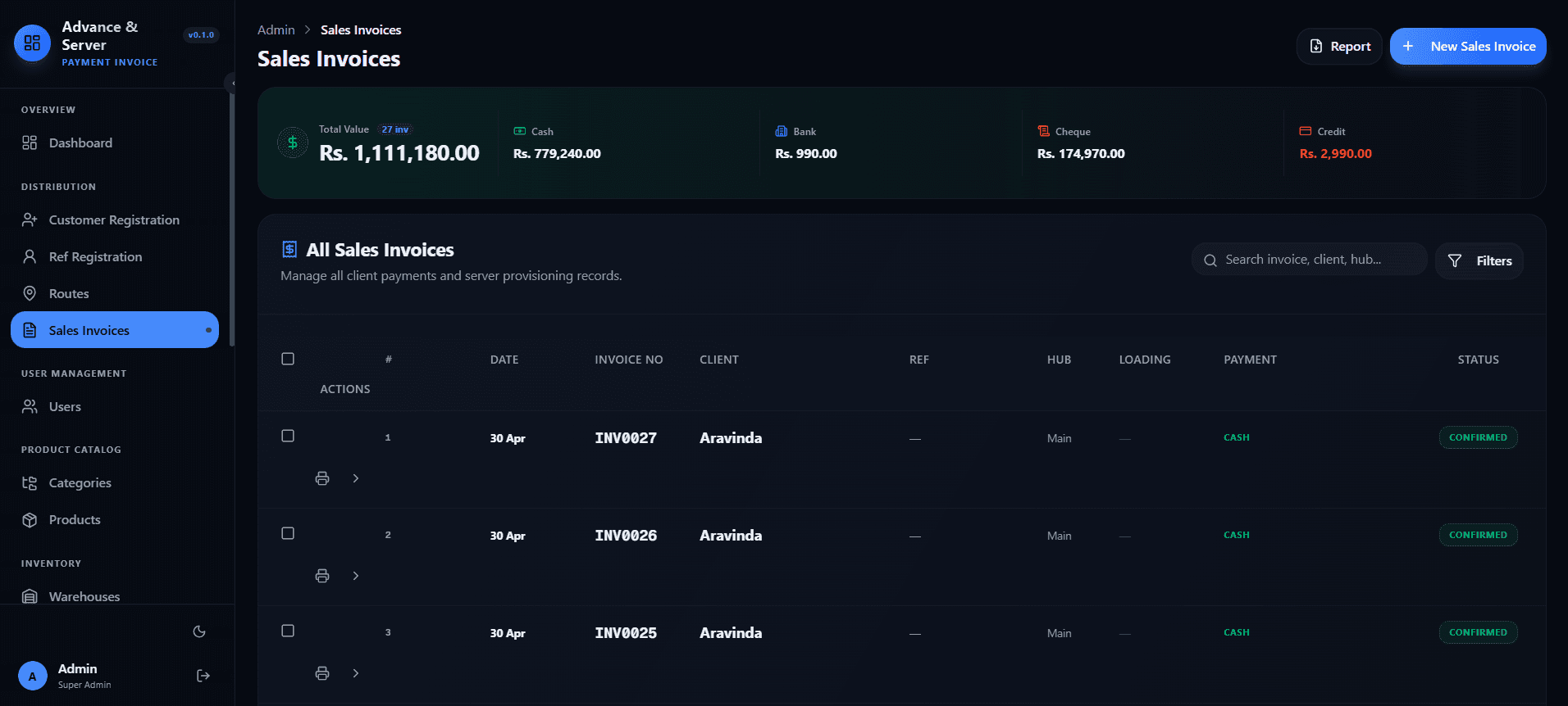 Sales Invoices screenshot 1 of 2