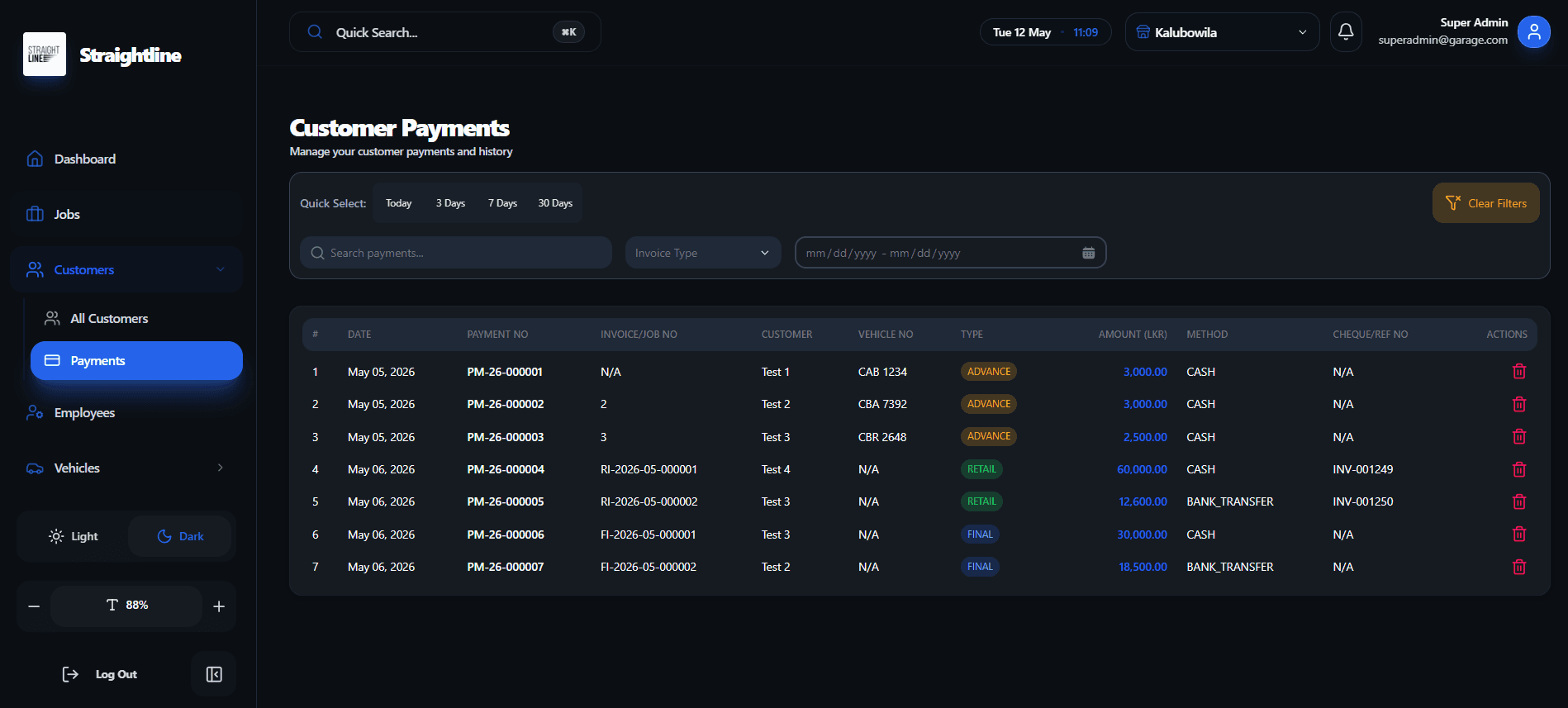 Customer Payments screenshot 2 of 2