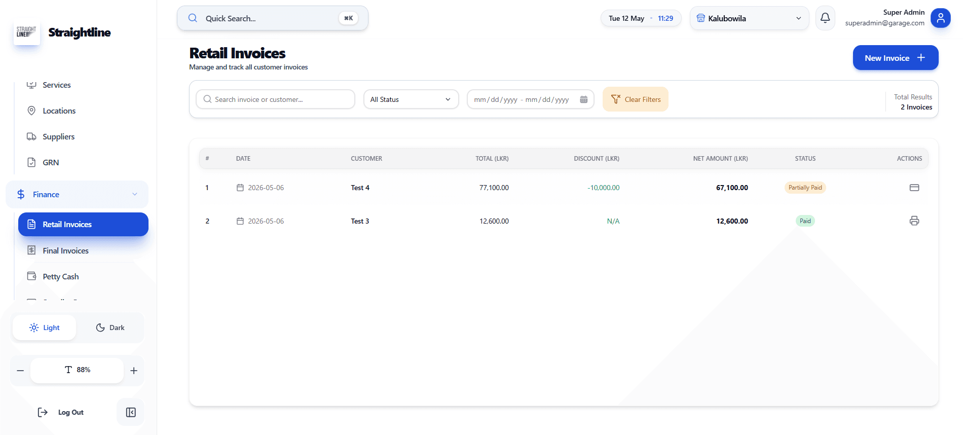 Retail Invoices screenshot 1 of 4