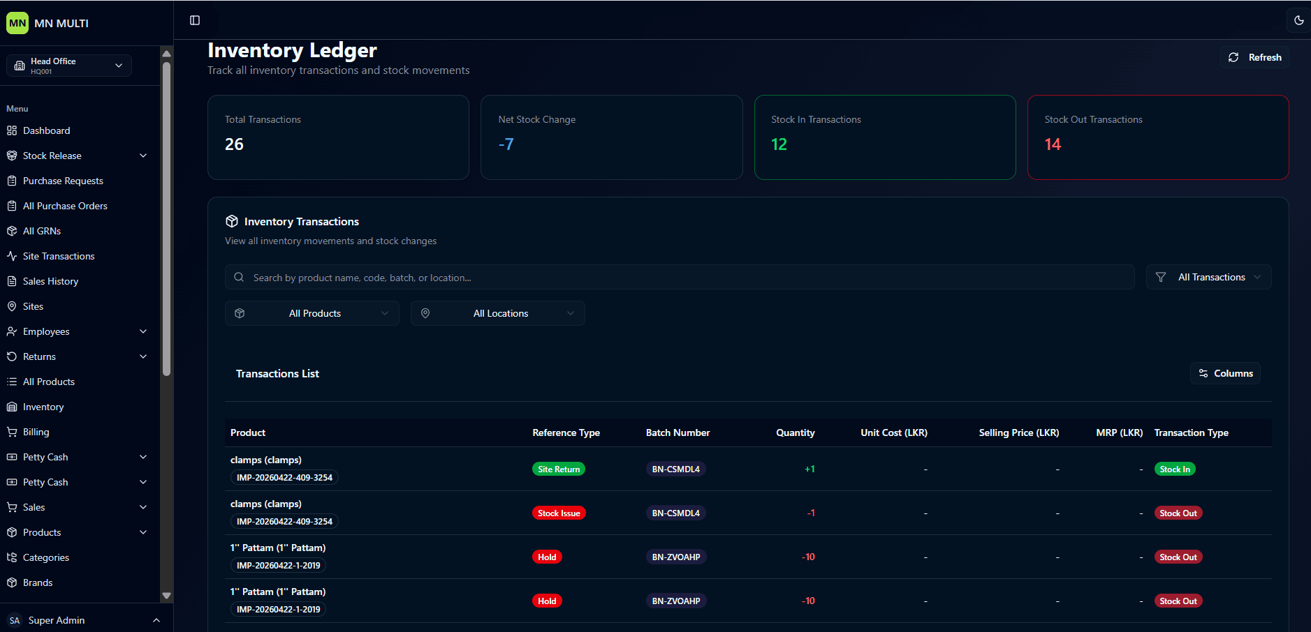 Inventory Ledger image